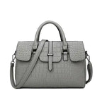 Chic Crocodile Embossed Handbag