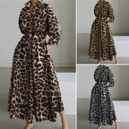 Fall Fashion Leopard Print Dress for Women