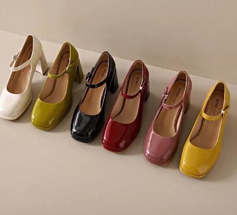 Waterproof High Heels for Women - Thick Sole Chunky Heels