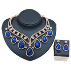 Vibrant Royalty - Colorful Exaggerated Necklace and Earring Set Made for a Queen