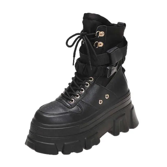 High-Top Thick-Soled Candy-Colored Women's Boots