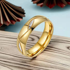 Titanium Steel Couple Ring - Classic Style CR-025