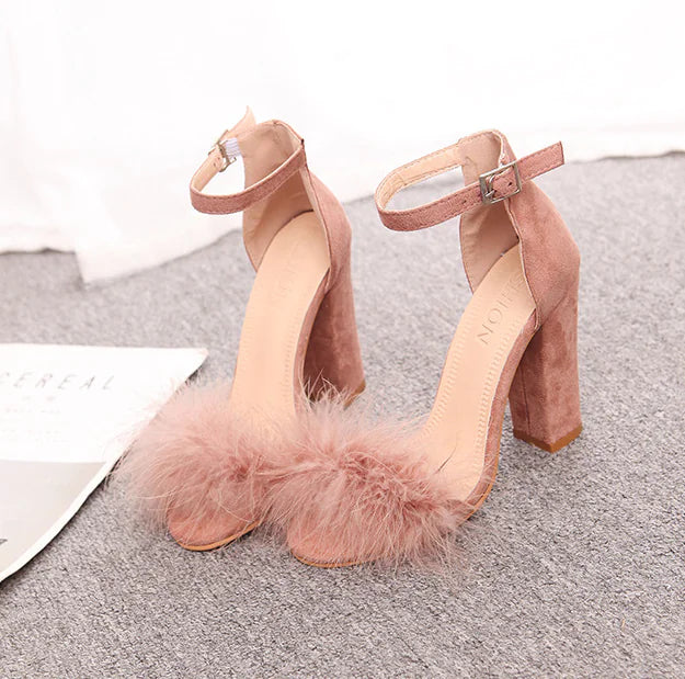 Plus Size High Heel Sandals with Open Toe Design