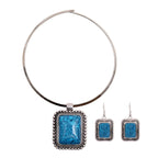 Exaggerated Luxury Necklace with Large Gemstones