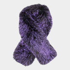 Plush Faux Fur Winter Scarf: Purple