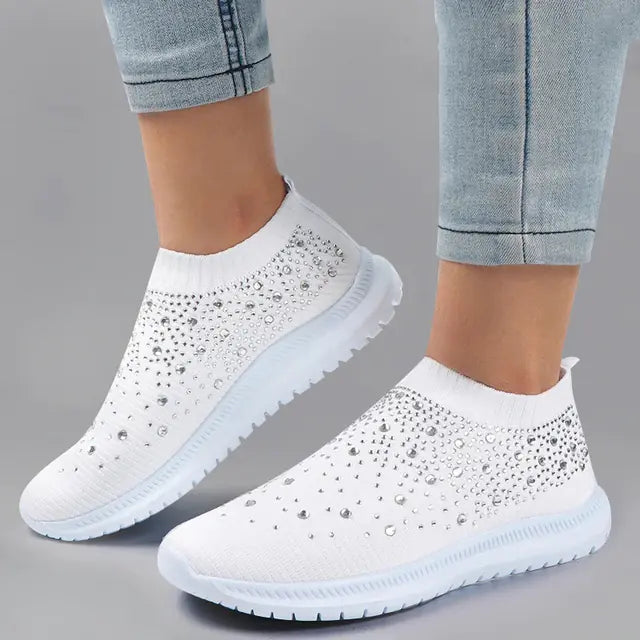 Women's Casual Vulcanized Canvas Flat Shoes for Summer
