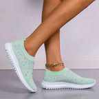Women's Casual Vulcanized Canvas Flat Shoes for Summer
