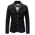 Men's Solid Color Single Breasted Jacket