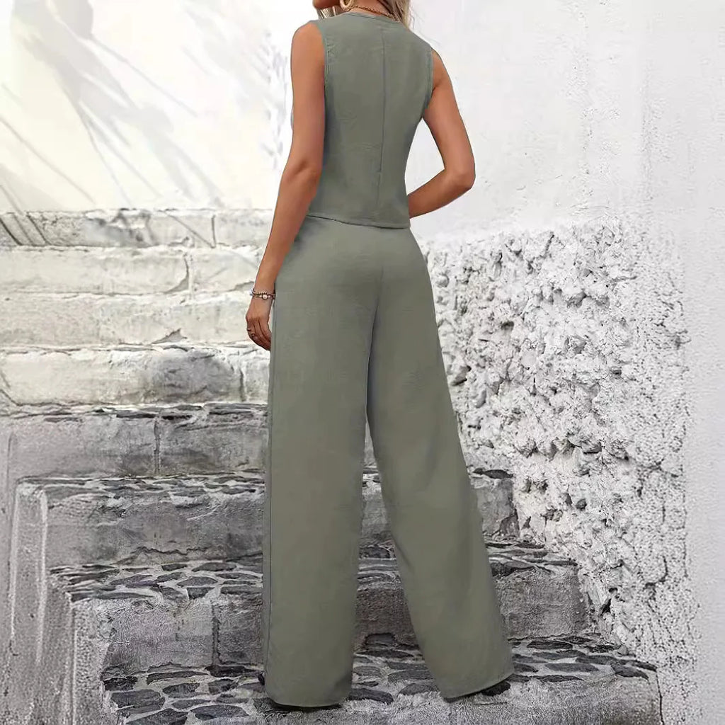 Chic Vest & Trousers Set