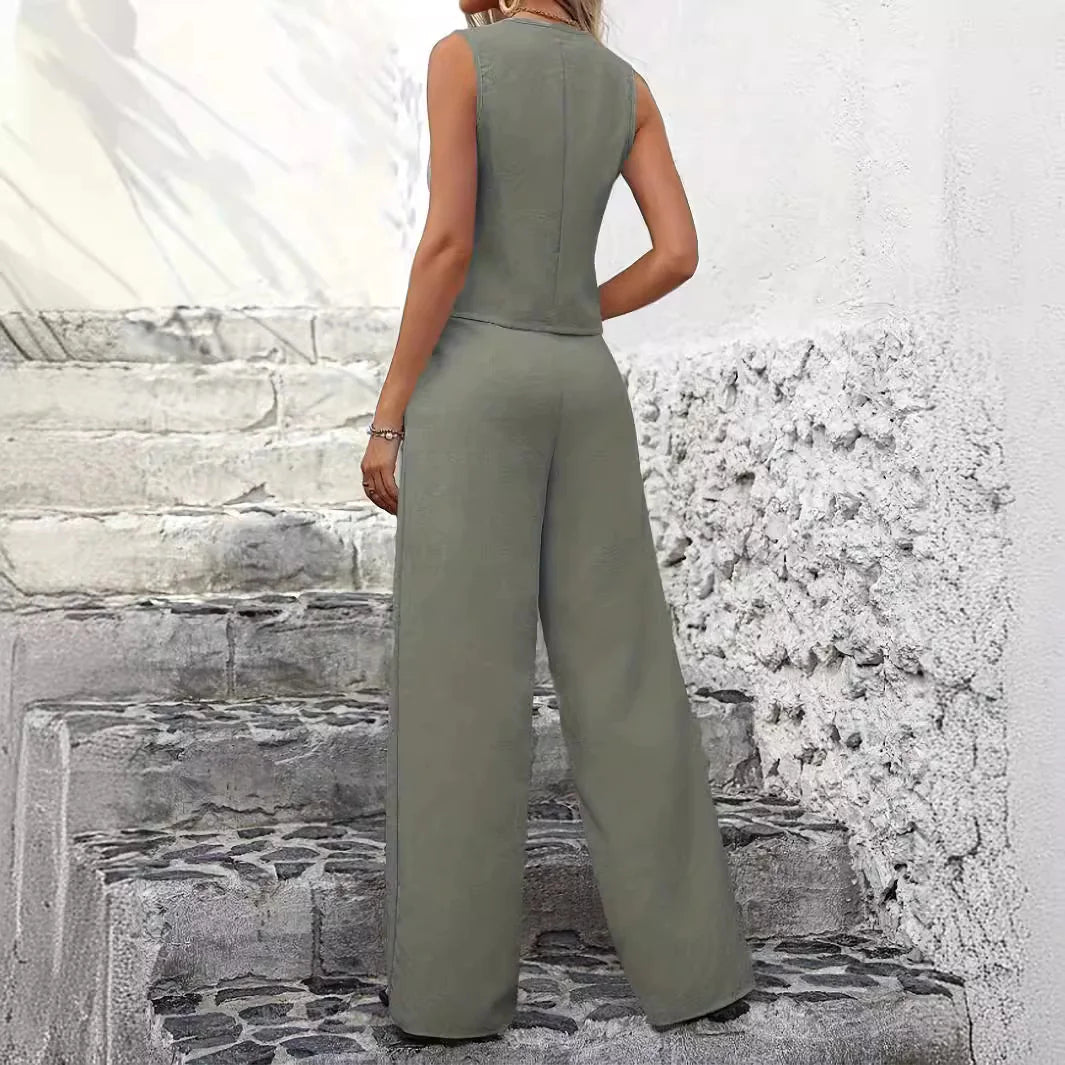 Chic Vest & Trousers Set