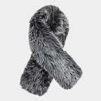 Plush Faux Fur Winter Scarf: Purple