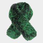 Plush Faux Fur Winter Scarf: Dark,Pink