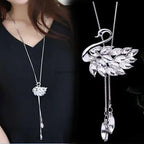 Autumn Winter Fashion Leaf Butterfly Necklace for Women