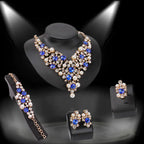 Exaggerated Jewelry Set for Bride - Necklace and Earrings