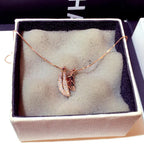 Fashionable Style Leaf Pendant Choker Necklace