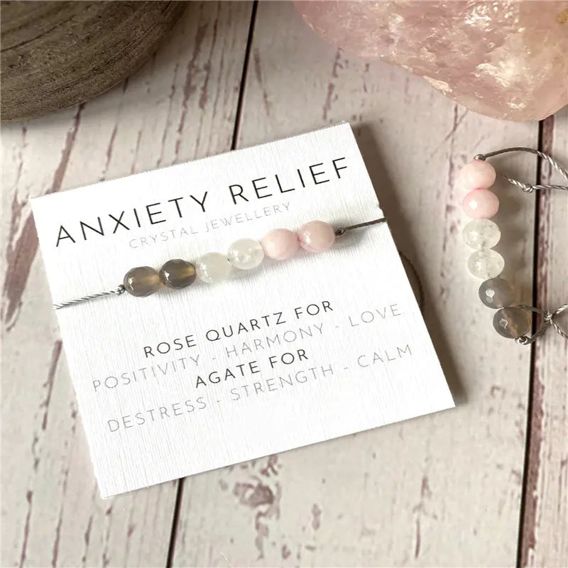 Handwoven Natural Stone Energy Wish Bracelet