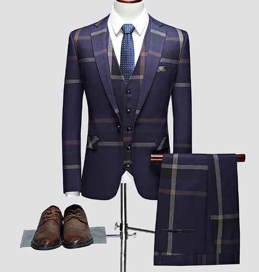 British Inspired Men's 3 Piece Suit
