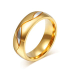 Titanium Steel Couple Ring - Classic Style CR-025