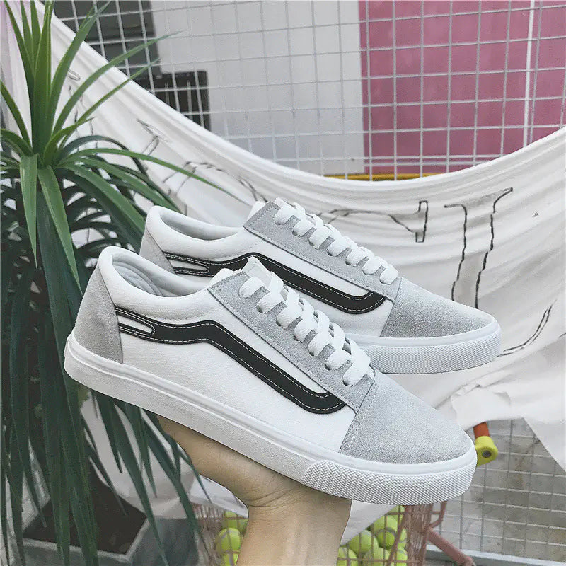Spring Low-Top Canvas Shoes for Men in Three Colors