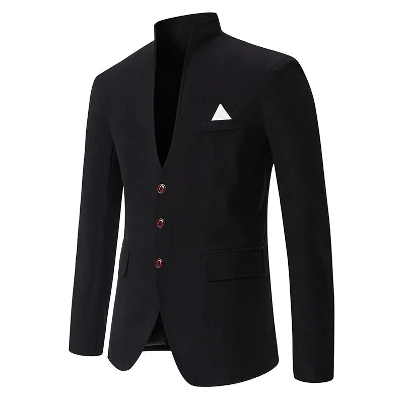 Men's Color Block Casual Slim Fit Suit Jacket X13