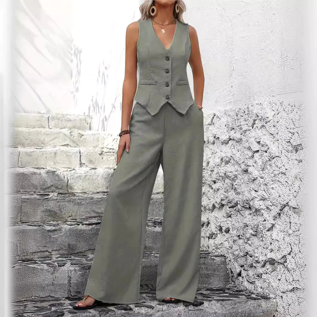 Chic Vest & Trousers Set