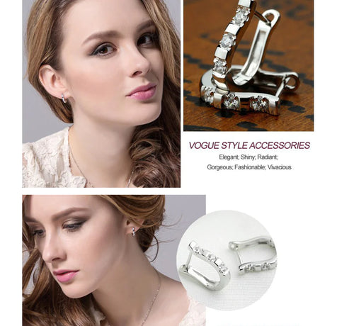 "Gem-Studded Copper Ear Studs and Earrings"