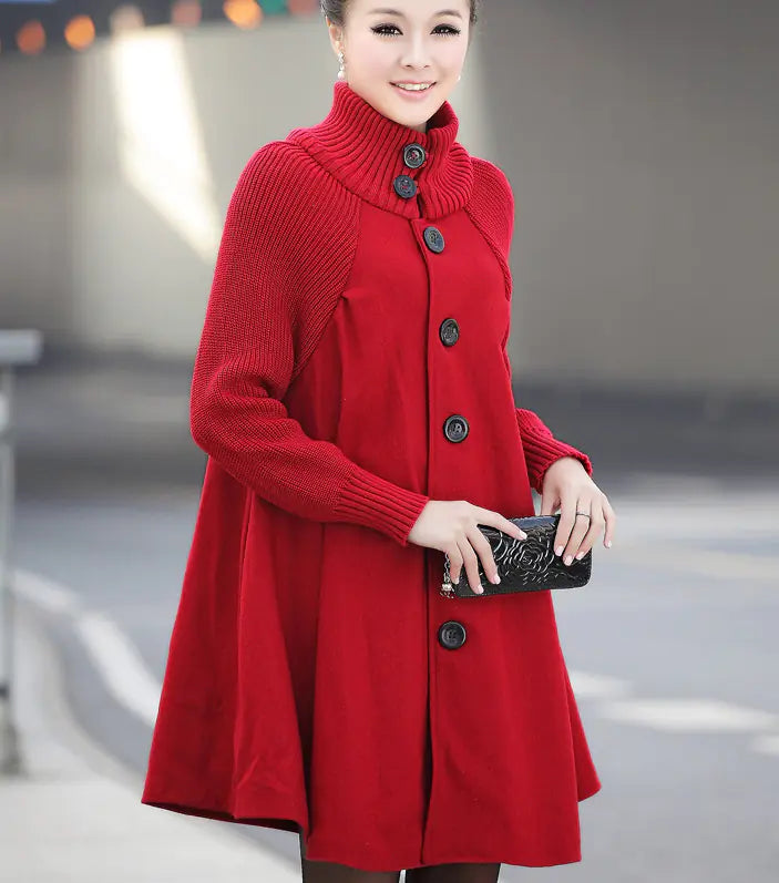 Women's Elegant Fashion Mid-Length Trench Coat