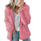 Women's Plus Size Fleece Hoodie Cardigan for Winter