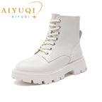 Trendy Mid-Calf Fleece Ankle Boots for Winter
