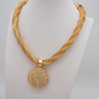 Elegant Jewelry Set with Rhinestones