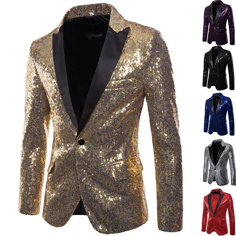 Men's Casual Slim Fit Fashion Suit Coat