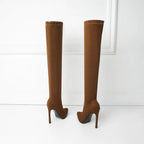 Sleek Over-Knee Stiletto Boots