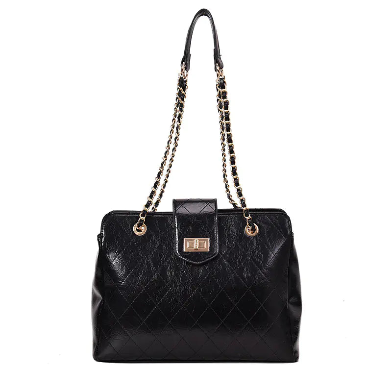 Quilted Chain Crossbody Bag for Women