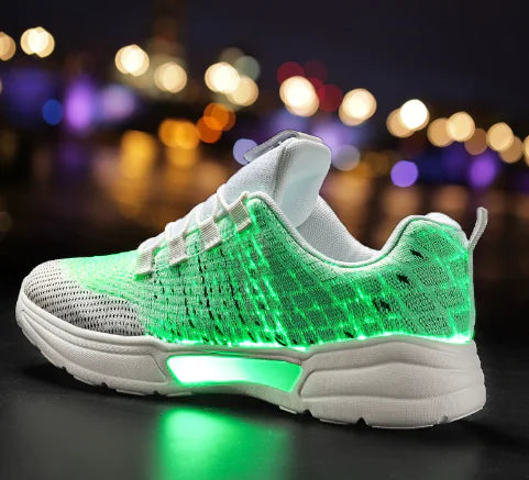 LED Light-Up Fiber Optic Sneakers for Couples