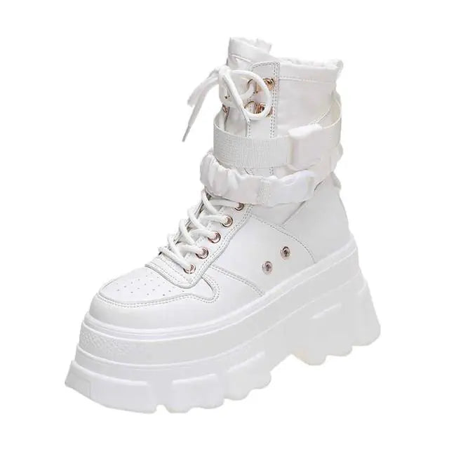 High-Top Thick-Soled Candy-Colored Women's Boots
