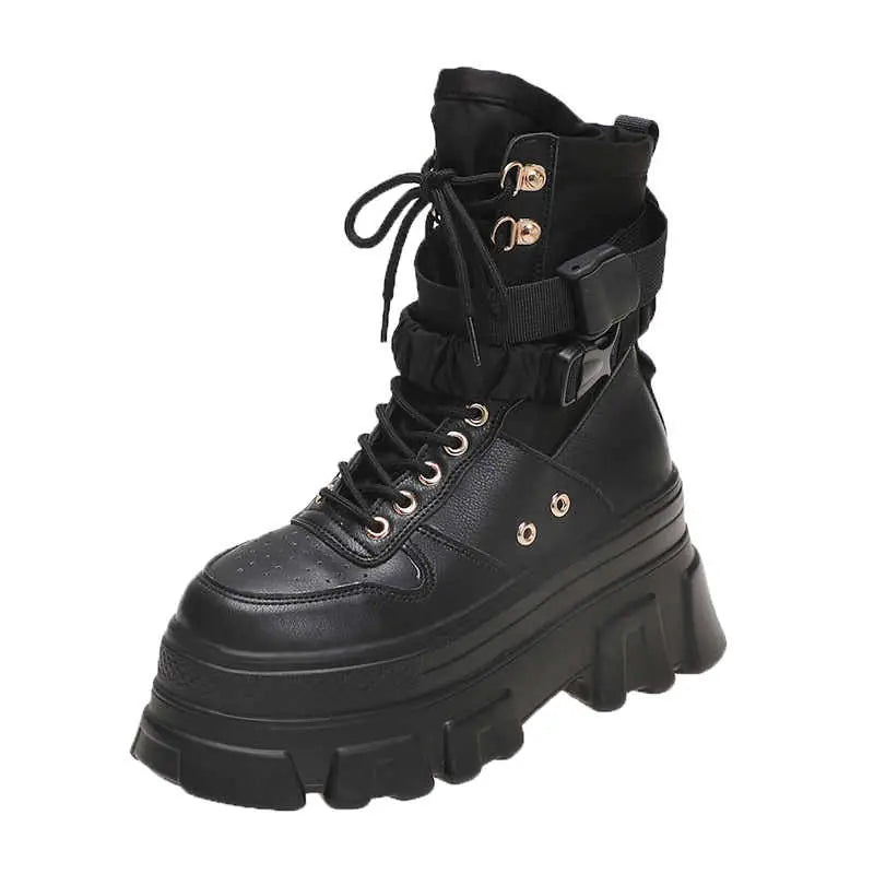 High-Top Thick-Soled Candy-Colored Women's Boots