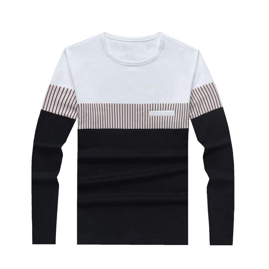 Men's Long Sleeve T-Shirt - Casual Cotton Fashion Wear