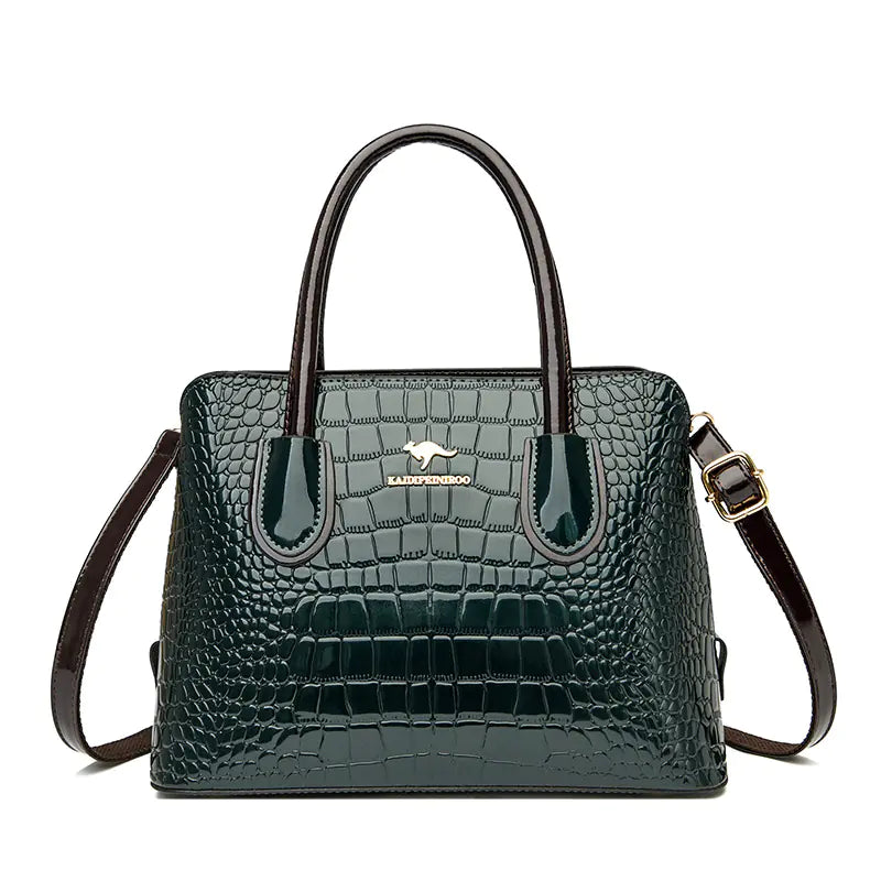 Glossy Patent Leather Women's Crossbody Shoulder Bag