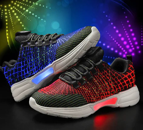 LED Light-Up Fiber Optic Sneakers for Couples