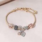 Girls Wild Heart-Shaped Lucky Tree Hollow Bracelet