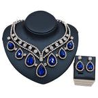 Vibrant Royalty - Colorful Exaggerated Necklace and Earring Set Made for a Queen